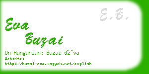 eva buzai business card